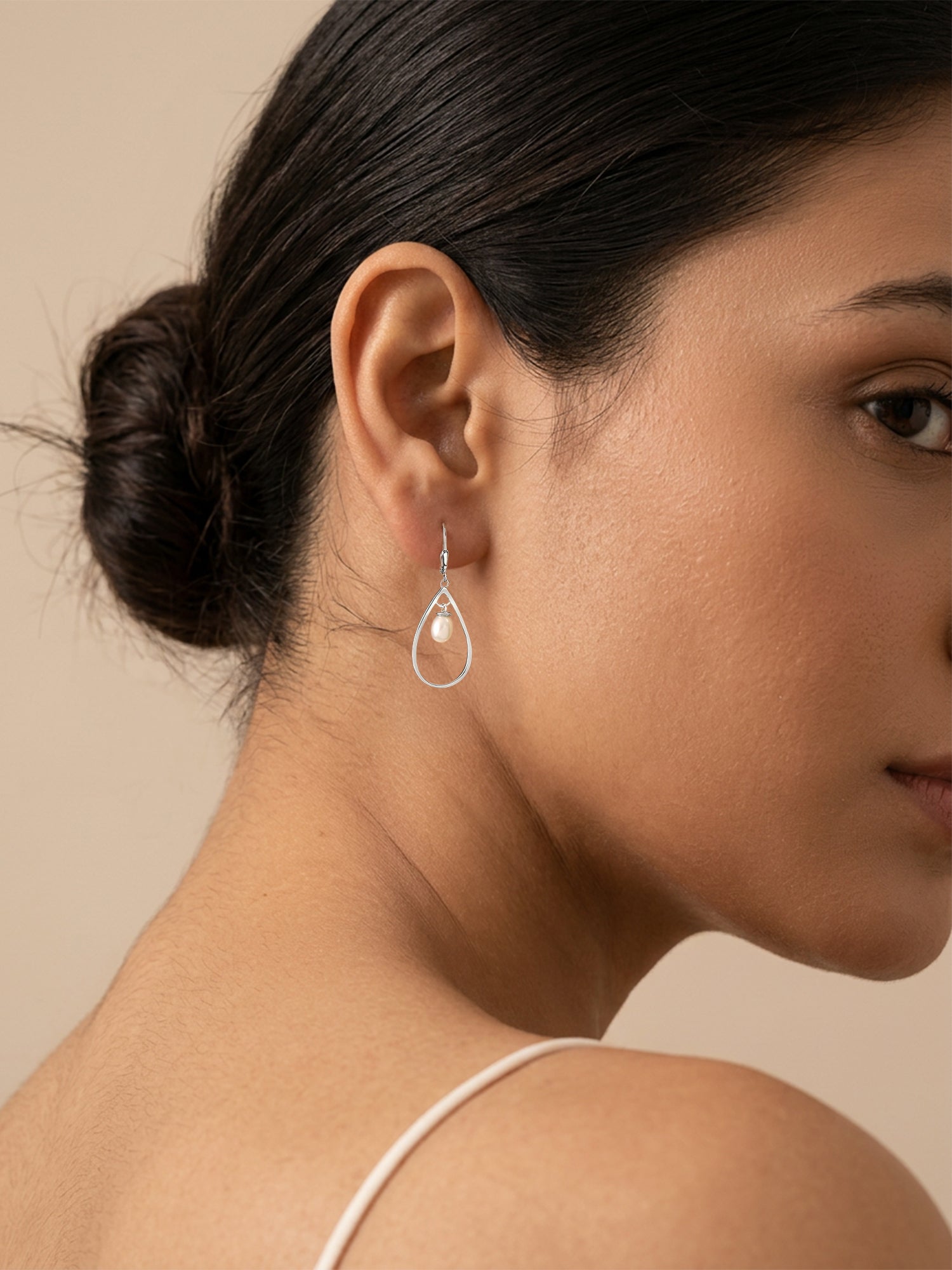 Natural Pearl Drops Earrings For Women