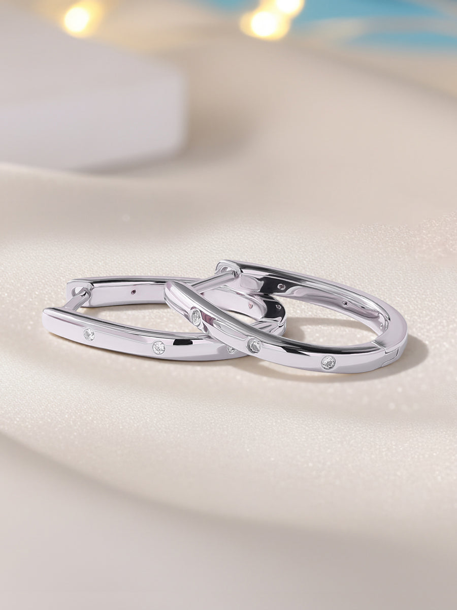 Ornate Designer Silver Bali Hoops