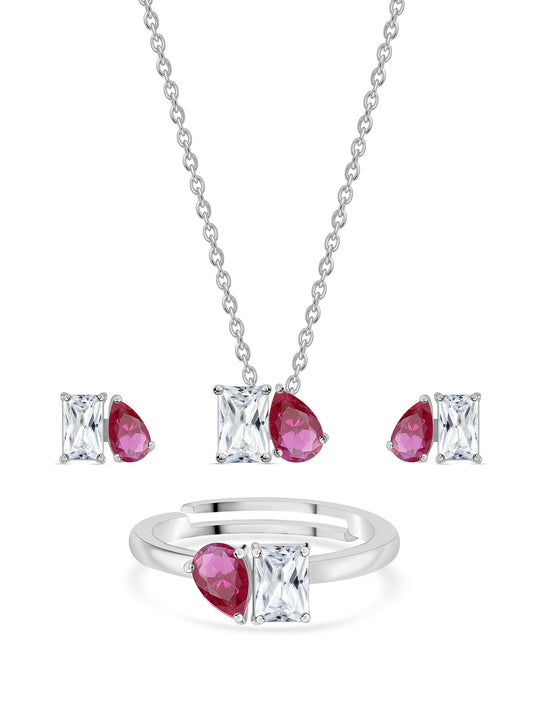 Togetherness Toi Et Moi Red Ruby Set