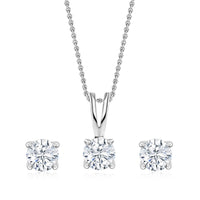 American Diamond 2 Carat Solitaire Set