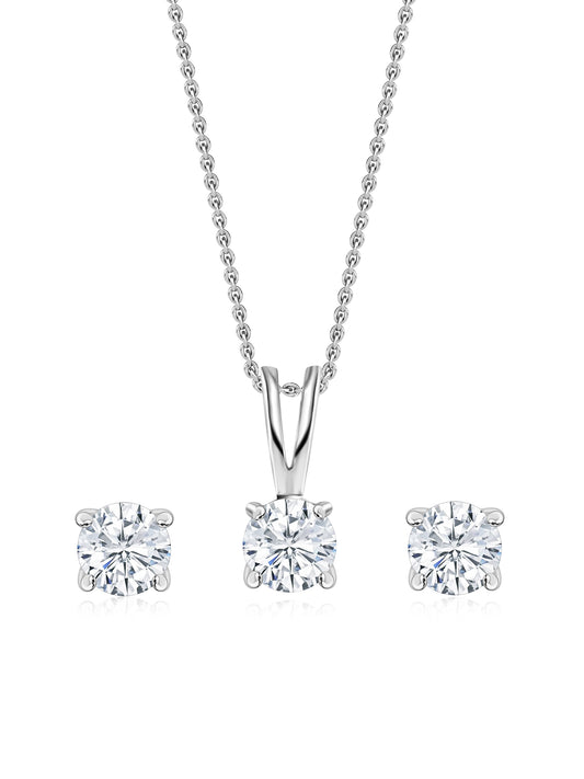 American Diamond 2 Carat Solitaire Set-10