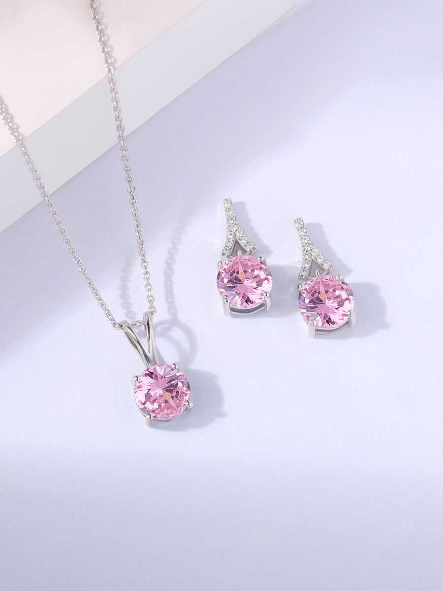 Pink Solitaire Set For Women