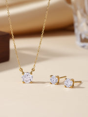1 Ct. T.W. Holiday Radiance 9K Gold Gift Set