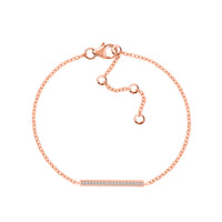 American Diamond Trendy Rose Gold Bracelet For Women