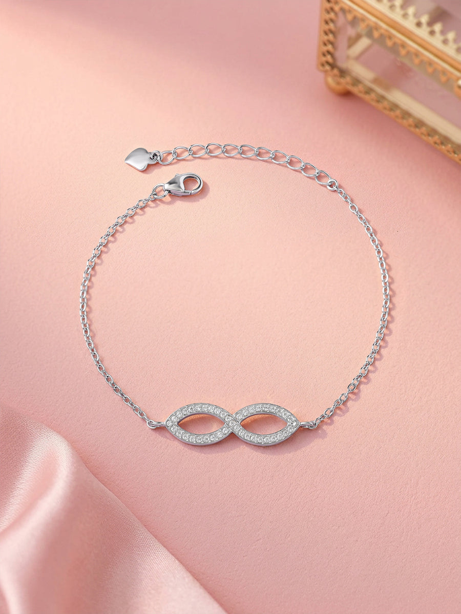 Diamond Look Infinity Bracelet For Women