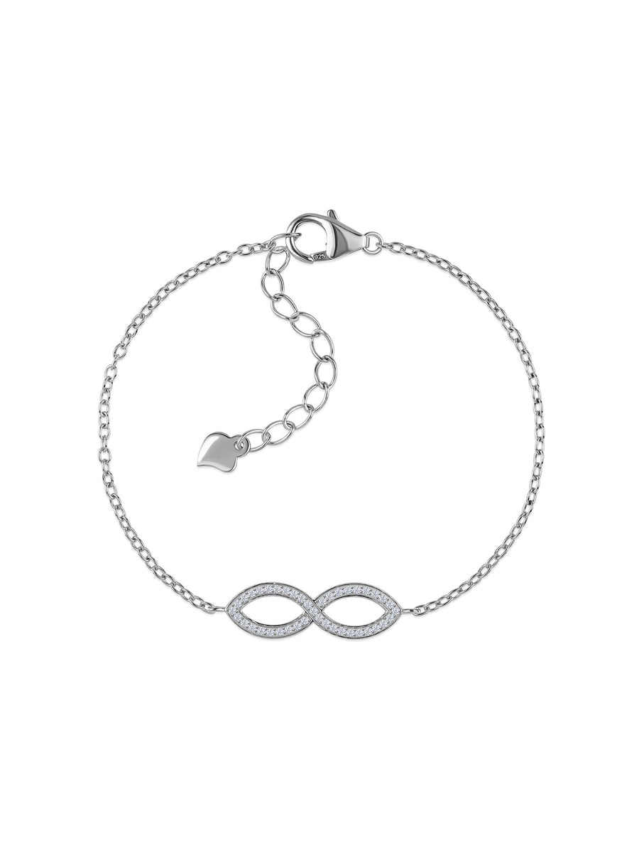Diamond Look Infinity Bracelet For Women