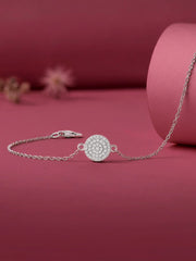 Forever Shine American Diamond Silver Bracelet