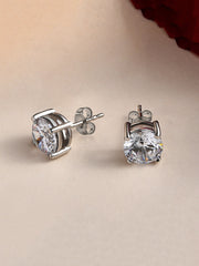 3 Carat Solitaire Studs For Women