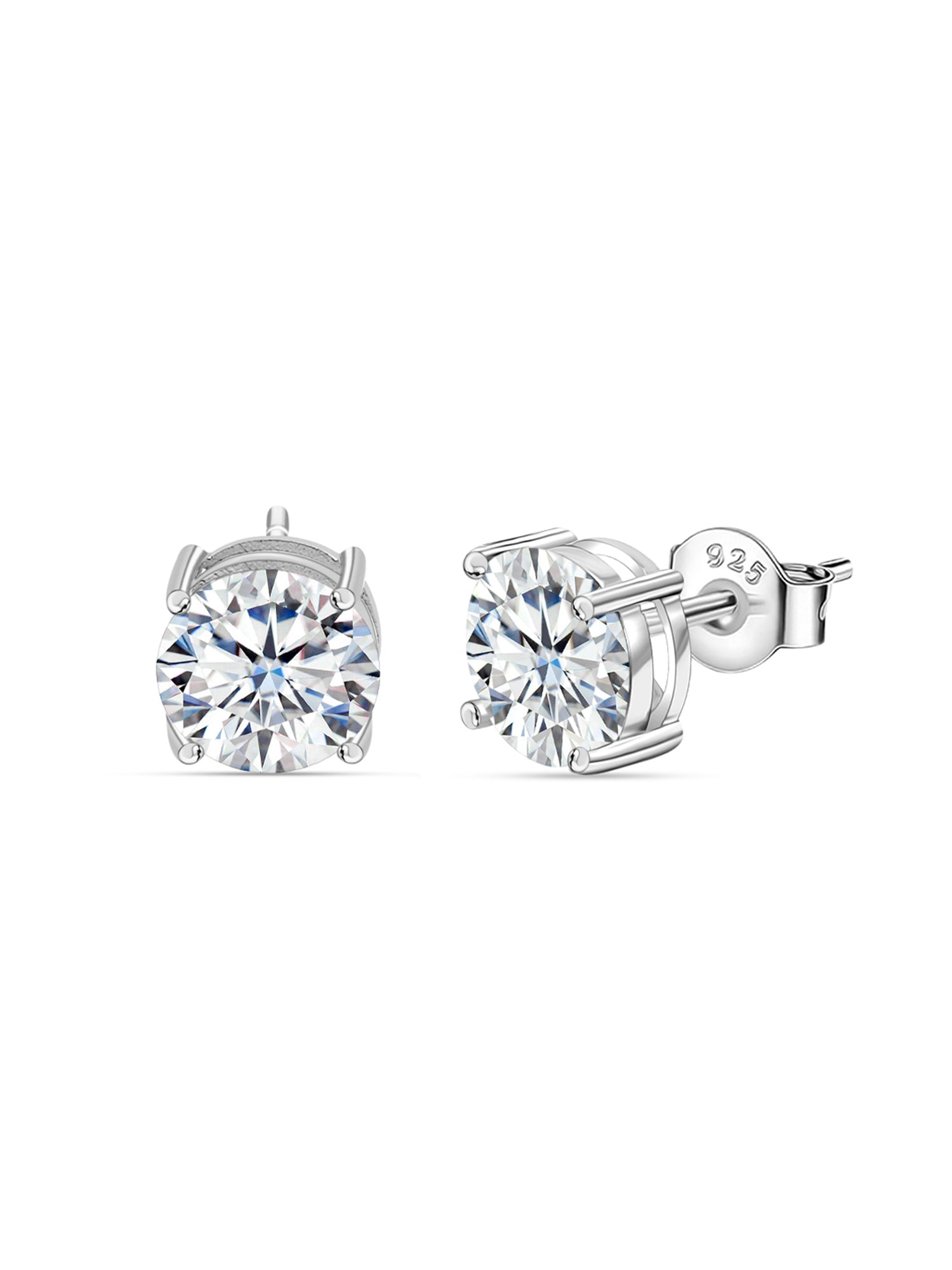 3 Carat Solitaire Studs For Women