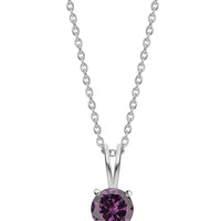 Daily Wear 2 Carat Amethyst CZ Silver Pendant for Women
