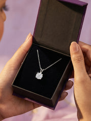 Daily Wear 2 Carat Silver Solitaire Pendant