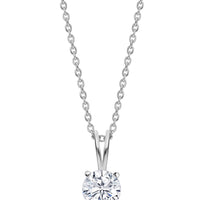 Daily Wear 2 Carat Silver Solitaire Pendant