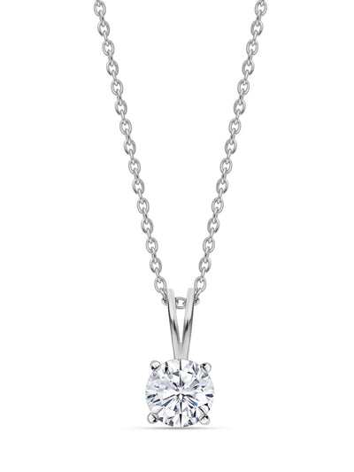 Daily Wear 2 Carat Silver Solitaire Pendant