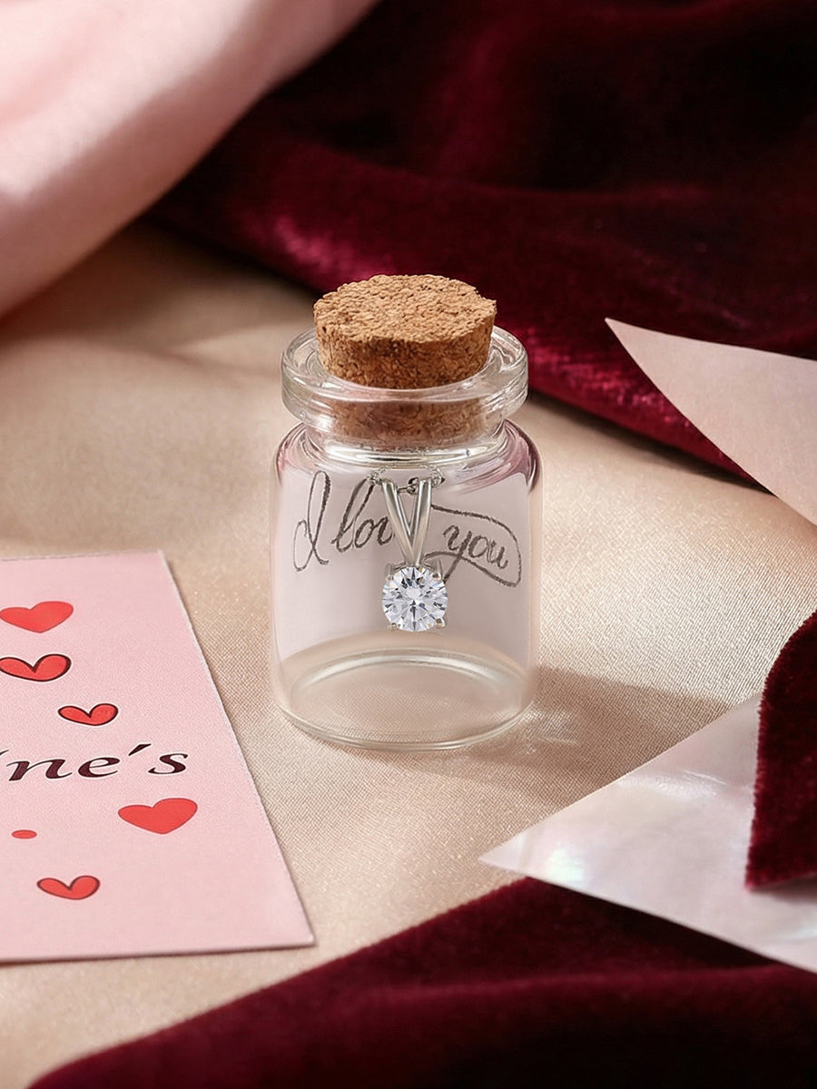 0.50 Carat Solitaire Pendant For Women