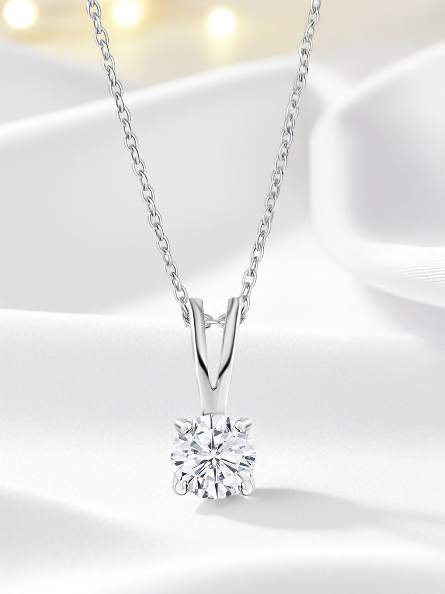 0.50 Carat Solitaire Pendant For Women