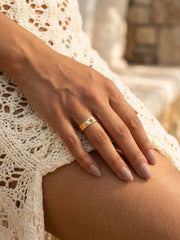 Radiant Love American Diamond Silver Ring