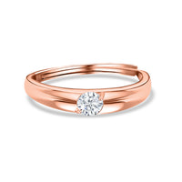 Timeless Spark American Diamond Rose Gold Men's Ring