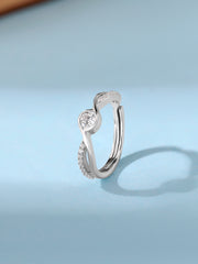 0.40 Carat American Diamond And Pure 925 Sterling Silver Ring For Women