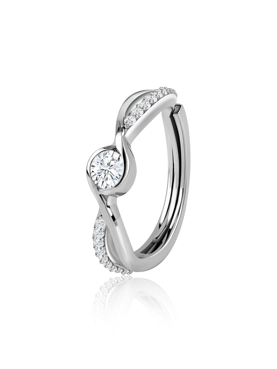 0.40 Carat American Diamond And Pure 925 Sterling Silver Ring For Women