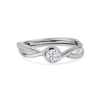 0.40 Carat American Diamond And Pure 925 Sterling Silver Ring For Women