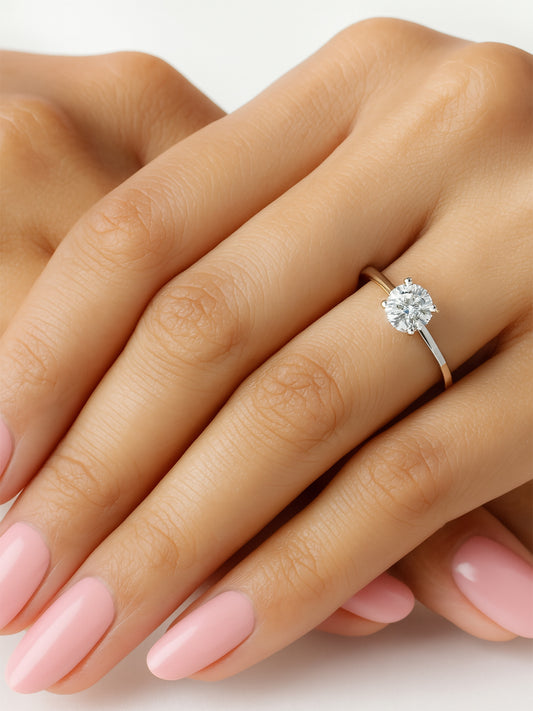 0.75 Carat Love Thy Women Solitaire Ring In 925 Silver