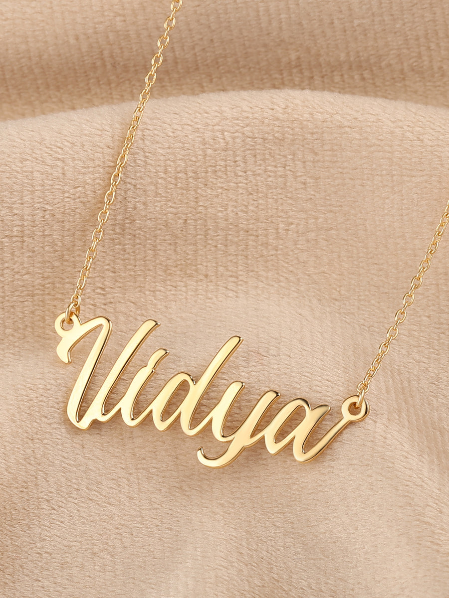 Jewellery Personalised Name Pendant Buy Yellow Gold